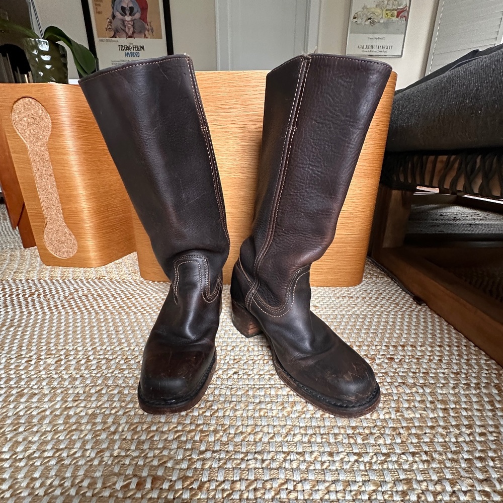 Brown Leather Frye Boots
